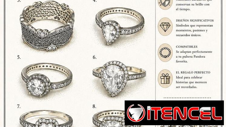 Anillos !!!REBAJA¡¡¡ antes 25, ahora 20. copia 1×1 Pandora plata 925