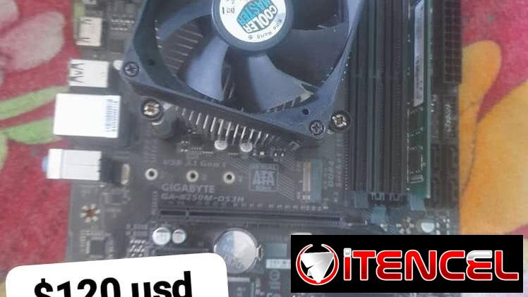 B360 – i3 8100 – 16GB de RAM disipada fuente evga 550 – Sólido 256 y 500GB de almacén  : 160 USD   H310 – I3 9100F – 16G