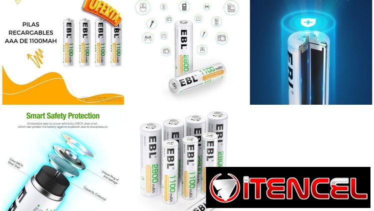 Pilas Recargables AA AAA y de 9V nuevas !
