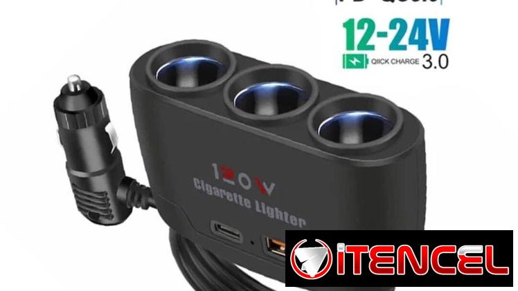 extensor o adaptador de cargador para carro