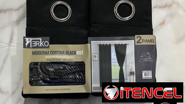 Cortina Blackout tapa sol con borlas (L&G)