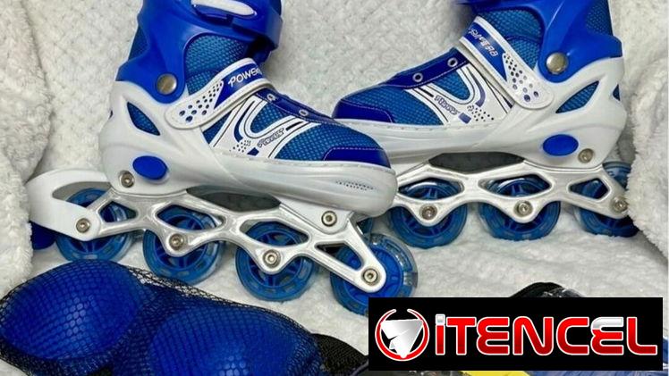 Patines lineales ajustables con kit de protección