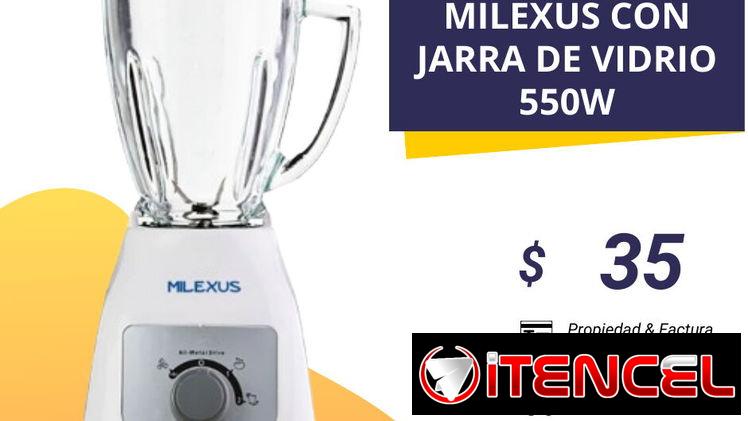 LICUADORA MILEXUS CON JARRA DE VIDRIO 550W