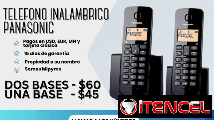 📞 TELÉFONO INALÁMBRICO  ⭕ DE DOS BASES 💲60 USD ⭕ UNA BASE 💲45 USD