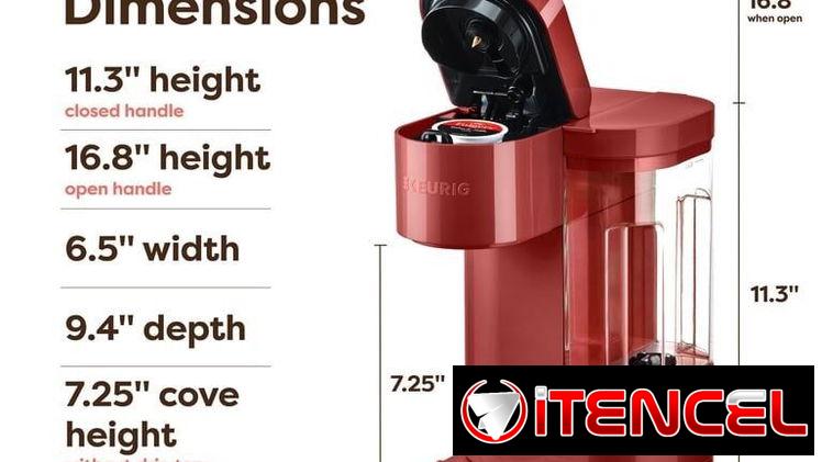 * Cafetera Keurig K-Express Essentials de Una Taza Compatible con Cápsulas K-Cup – Roja