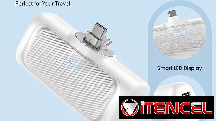 POWER BANK 5000MAH | CARGADOR PORTATIL | BATERIA EXTERNA | MINI POWER BANK | CARGA RAPIDA 22.5W | USB C | IPHONE 16 | IP