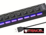 Regletas USB de 7 puertos
