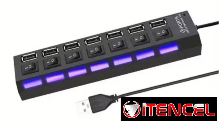 Regletas USB de 7 puertos