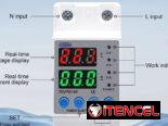 Protector de Voltaje TOMZN CA 110/220v  50/60HZ  63A Ajustable y Digital