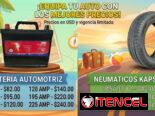 Aceites, baterías y neumáticos o gomas