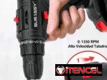 Taladro destornillador inalámbrico, dos batería, dos velocidades, es percutor, destornillador. Nuevo en su caja