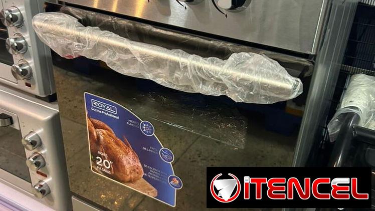 Cocina Royal con horno y cristal en la tapa