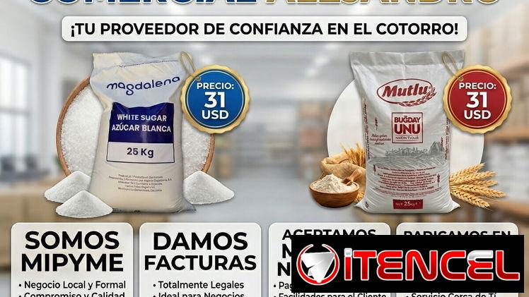 Venta de harina y azúcar en el cotorro