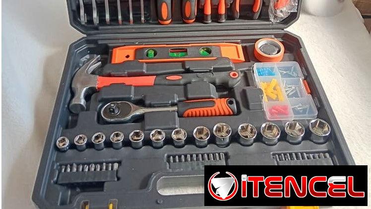 KIT DE HERRAMIENTAS MULTIFUNCIONAL PROFESIONAL, ENTREGA DE FACTURA. VARIEDAD DE ARTÍCULOS DE FERRETERÍA, ETC