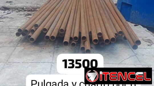 Tubos de hierro de 3/4 de 6mtr d largo pared gorda