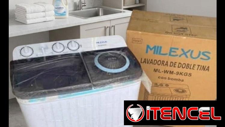Lavadora semiautomática Milexus 9kg