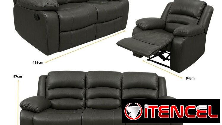Juego de sofá reclinable 3,2,1 para tu comodidad