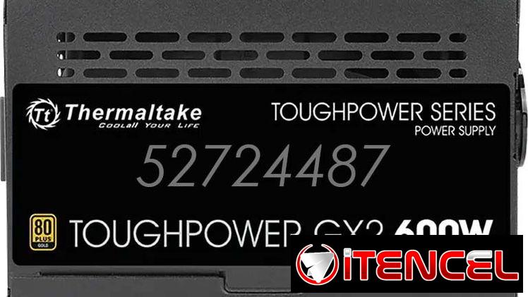 Fuente THERMALTAKE Toughpower GX2 600W (600W/49A) 80+ Bronce, No Modular