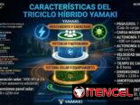 Triciclo con panel solar.