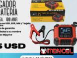🪫 CARGADOR DE BATERÍA  ✅ 12 V 6 A 100 AMP 💲35 USD ✅ 12 V 12 A 200 AMP 💲50 USD