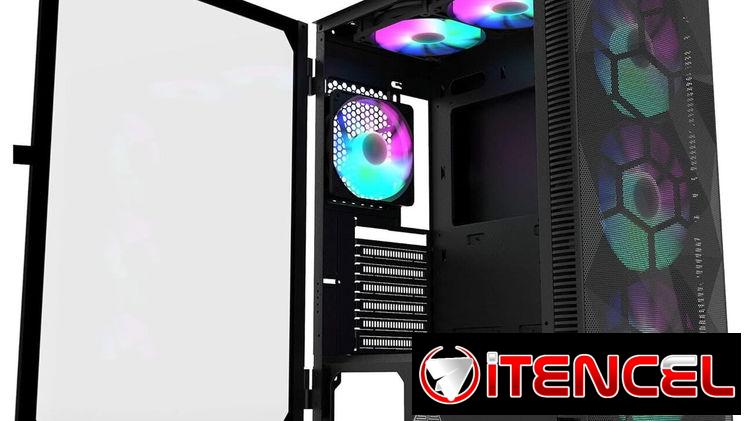 Chasis Gaming marca Montech modelo X3 + 3 fanes RGB de 120mm y 3 fanes RGB de 140mm