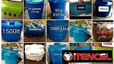Tanques platicos de agua en toda la ciudad Habana