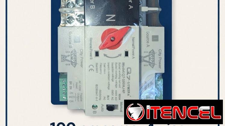 Transfer Q7 de 100 amperes, 4 vías precio 70 usd