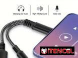 Vendo adaptador triple  (Tipo C Macho/Doble Salida Hembra (Audio 3.5 y Tipo C)