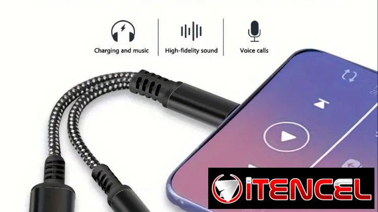 Vendo adaptador triple  (Tipo C Macho/Doble Salida Hembra (Audio 3.5 y Tipo C)