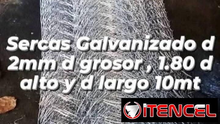 Tubo galvanizado y de hierros, Purle, cerca perle, tejas.