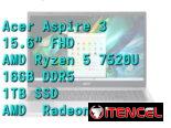 LAPTOP 🎁NUEVA🎁📦CAJA, Acer Aspire 3 (AG15-21PT-R8TF), 15.6″ FHD Tactil, AMD Ryzen 5 7520U, 16GB DDR5, Radeon, 1TB