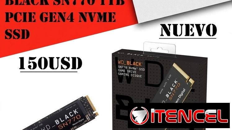 Disco duro solido SSD marca WD de 1T (M2 NVME PCIE GEN 4)- (150usd)