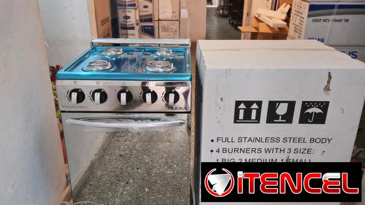 Cocina Milexus de 20″ Acero inoxidable y tapa de cristal Con magneto y bandeja  Precio: 220usd Garantía: 1 mes