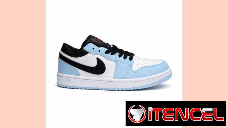 TENIS NIKE AIR JORDAN AZUL CON BLANCO Y NEGRO