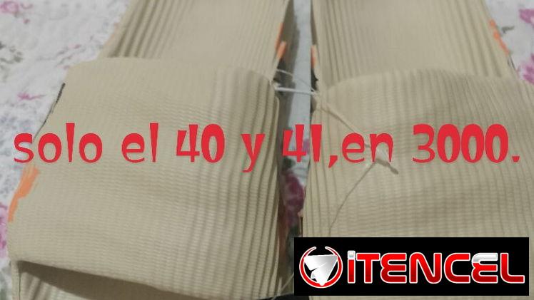 Chancletas engomadas unisex
