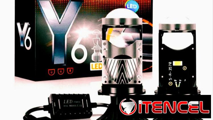 FOCOS H4 LED CON LUPA 💥 LUCES🚨