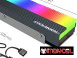 Tarjeta adaptadora M2 NVME SSD a PCIe 4.0 1X , 64 Gbps./ Disipador COOLMOON ARGB para M2