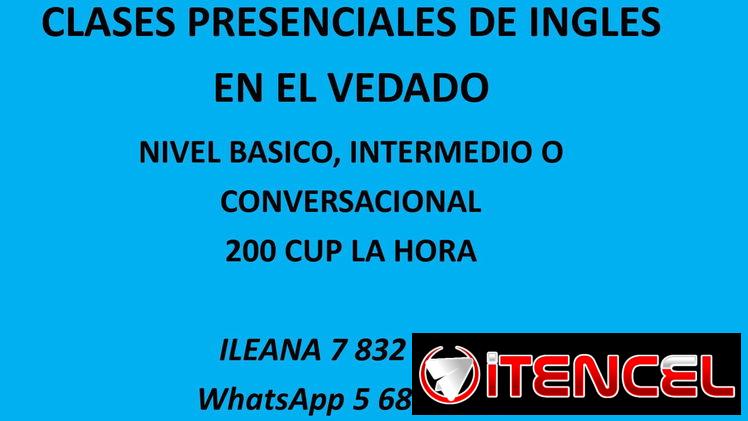 CLASES DE INGLES PERSONALIZADAS EN EL VEDADO 7 832 24 80./