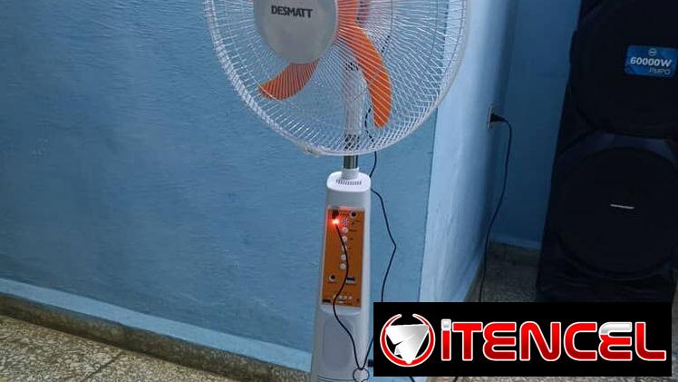 💥*Ventilador de pie con recarga solar 16″*💥