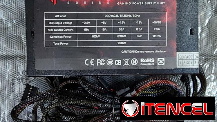 Fuente Tempest 750W. 220volt