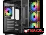 Chasis ATX de vidrio templado y 4 ventiladores