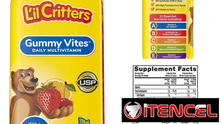Gomitas Multivitamina de niño de 300 a 38usd