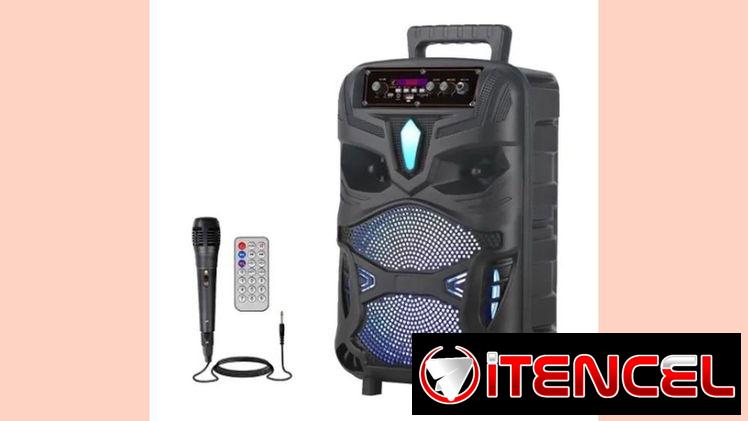 BOCINA 8” CON MICRÓFONO Y MANDO  NDR-P55