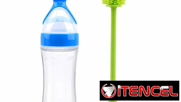 Cuchara dispensadora para alimentos +hisopo