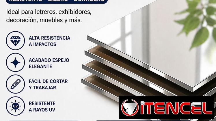 Pvc blanco 1.22 x 2.44 6mm, acrilico espejo(1.22 x 2.44)