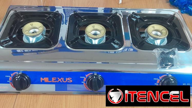 COCINA DE MESA MILEXUS 3 HORNILLAS, ENTREGA DE FACTURA, VARIEDAD DE COCINAS, ETC