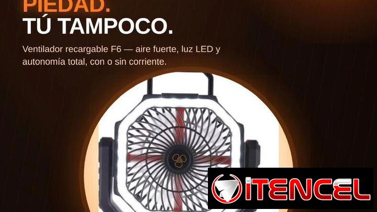 Ventilador recargable F6