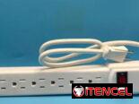 Extensión electrica cable de 1m/ 6 puertos 110V.