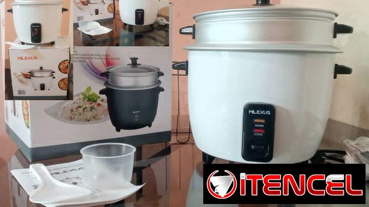 🎁Olla arrocera Milexus con vaporizador en negro, blanco y gris