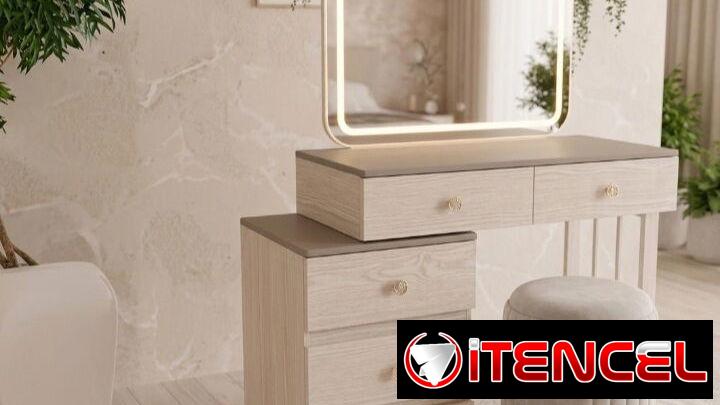 Cómoda ( Vanity) con gavetas y banqueta de distintos modelos